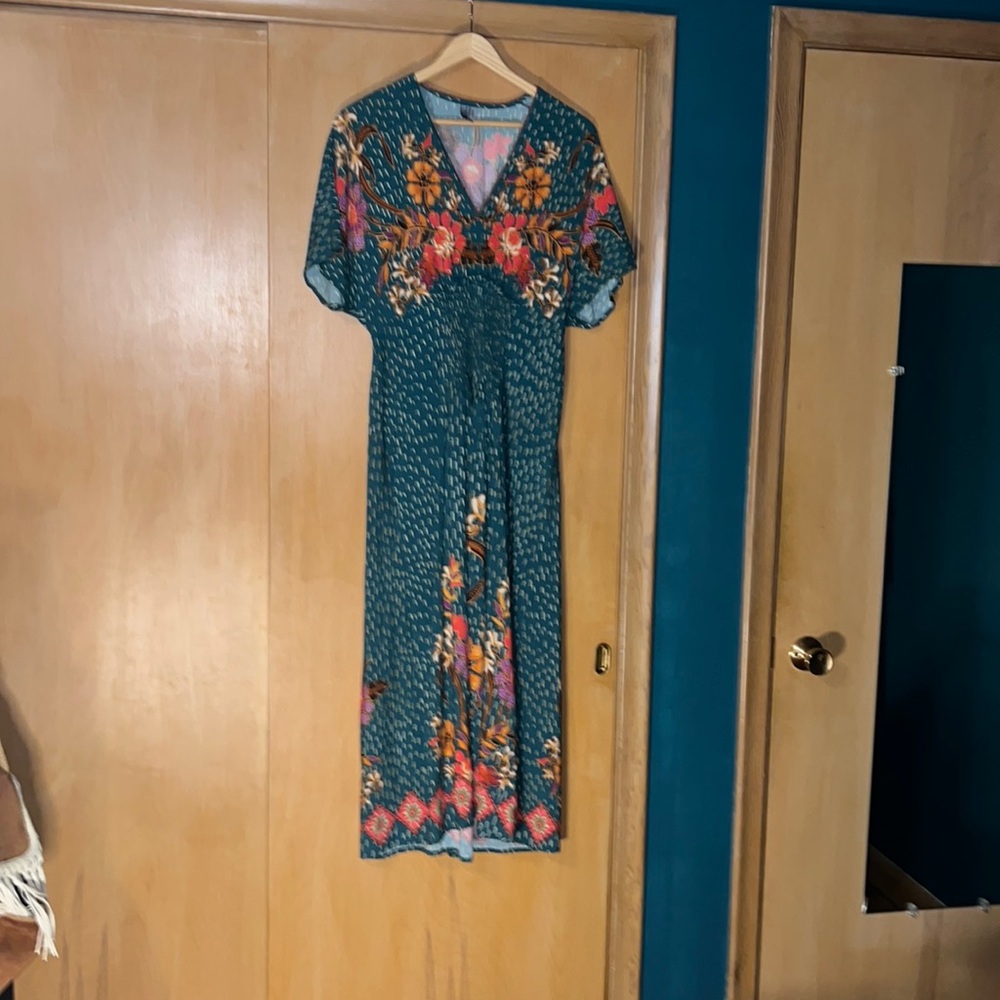 Blank London teal boho dress